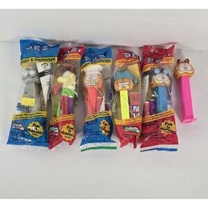 Pez Dispensers Garfield Odie Nermal Lot of 6